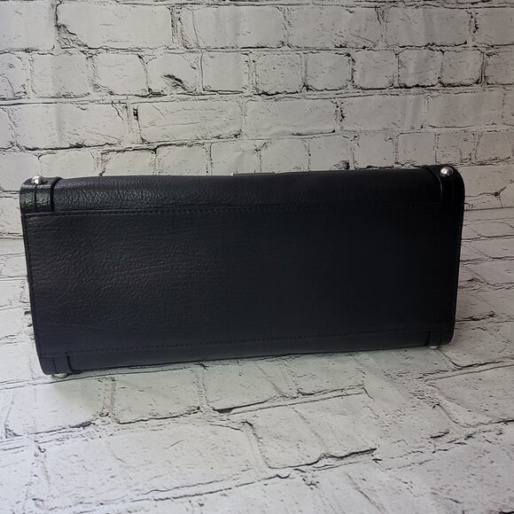 Rebecca Minkoff- Madison Satchel- Black with Studded sides-Black strap - Picture 6 of 13